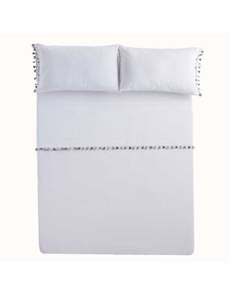 juego de cama algodón blanco