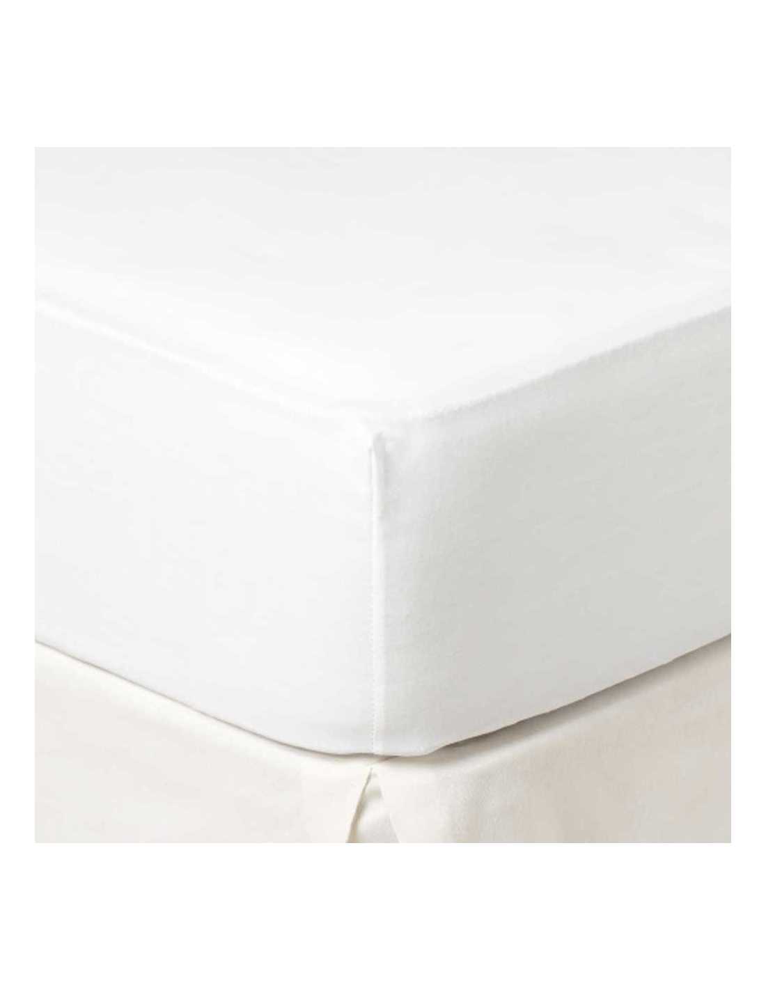 Sábana de punto 100% algodón cobre para cama de 105 cm con almohada  CAFECREAM