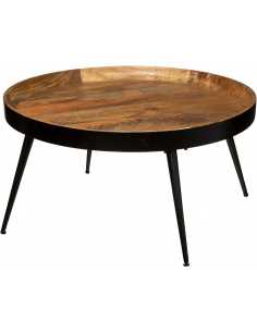 mesa de centro baja de madera