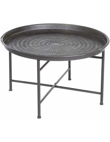 mesa redonda de metal