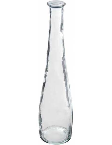 jarrón de cristal transparente súper largo
