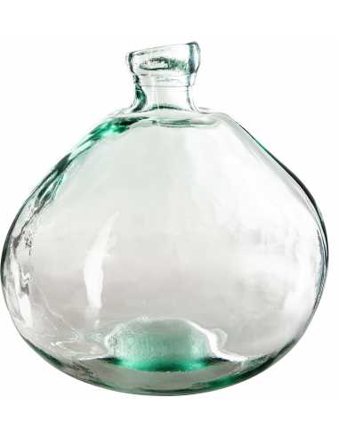 jarrón de cristal transparente 33 cm