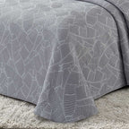 cubre cama de verano gris