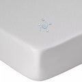 protector de colchón impermeable ajustable blanco