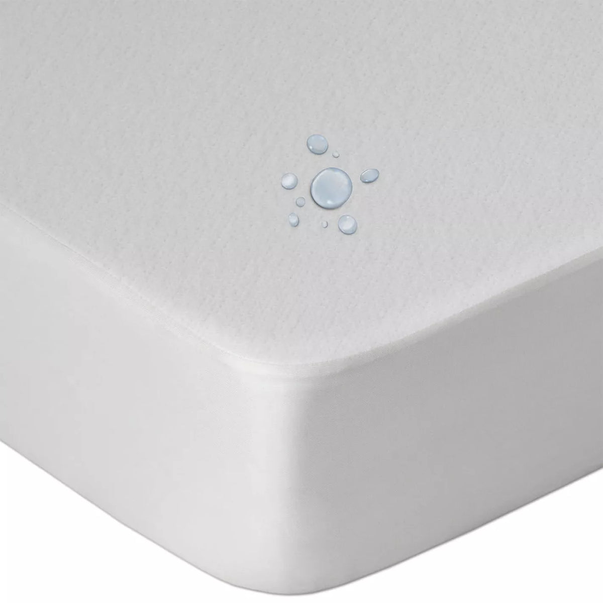 protector de colchón impermeable ajustable blanco