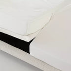 Sábana bajera de percal algodón 200 hilos para cama eléctrica articulada doble con confección especial en H.