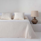 Colcha de primavera-verano de algodón con textura waffle jacquard, transpirable y de tacto suave.
