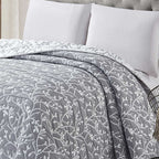 Colcha de poliéster jacquard con acabado decorativo y tejido duradero para todas las estaciones.
