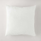 Funda de cojin blanco 45x45 nido de abeja