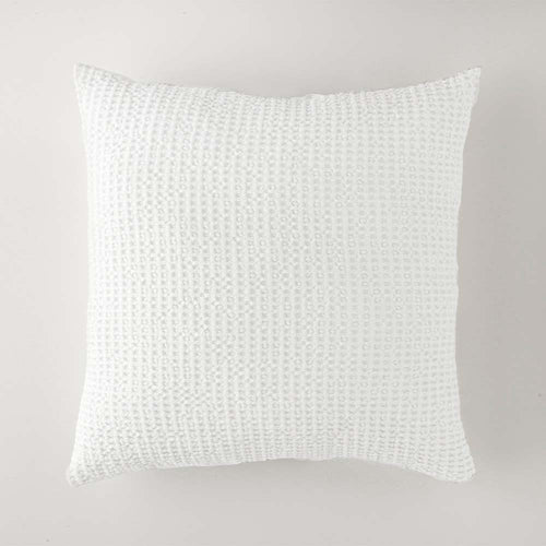 Funda de cojin blanco 45x45 nido de abeja