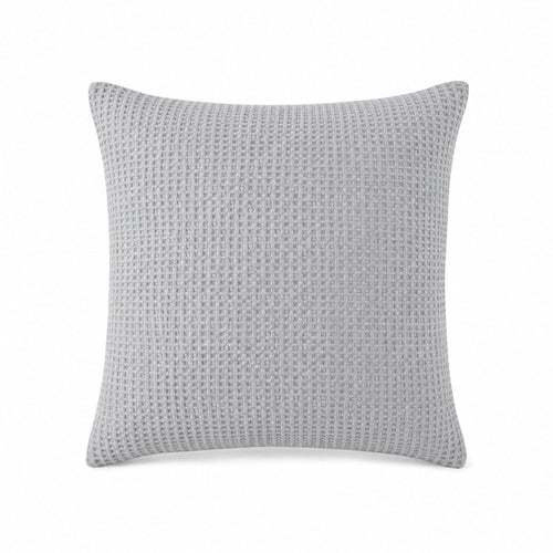 funda de cojin gris nido de abeja 45x45