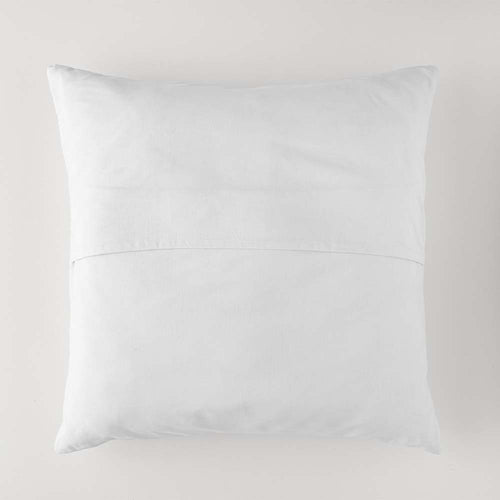 funda de cojin blanco nido de abeja 45x45 cierre solapa