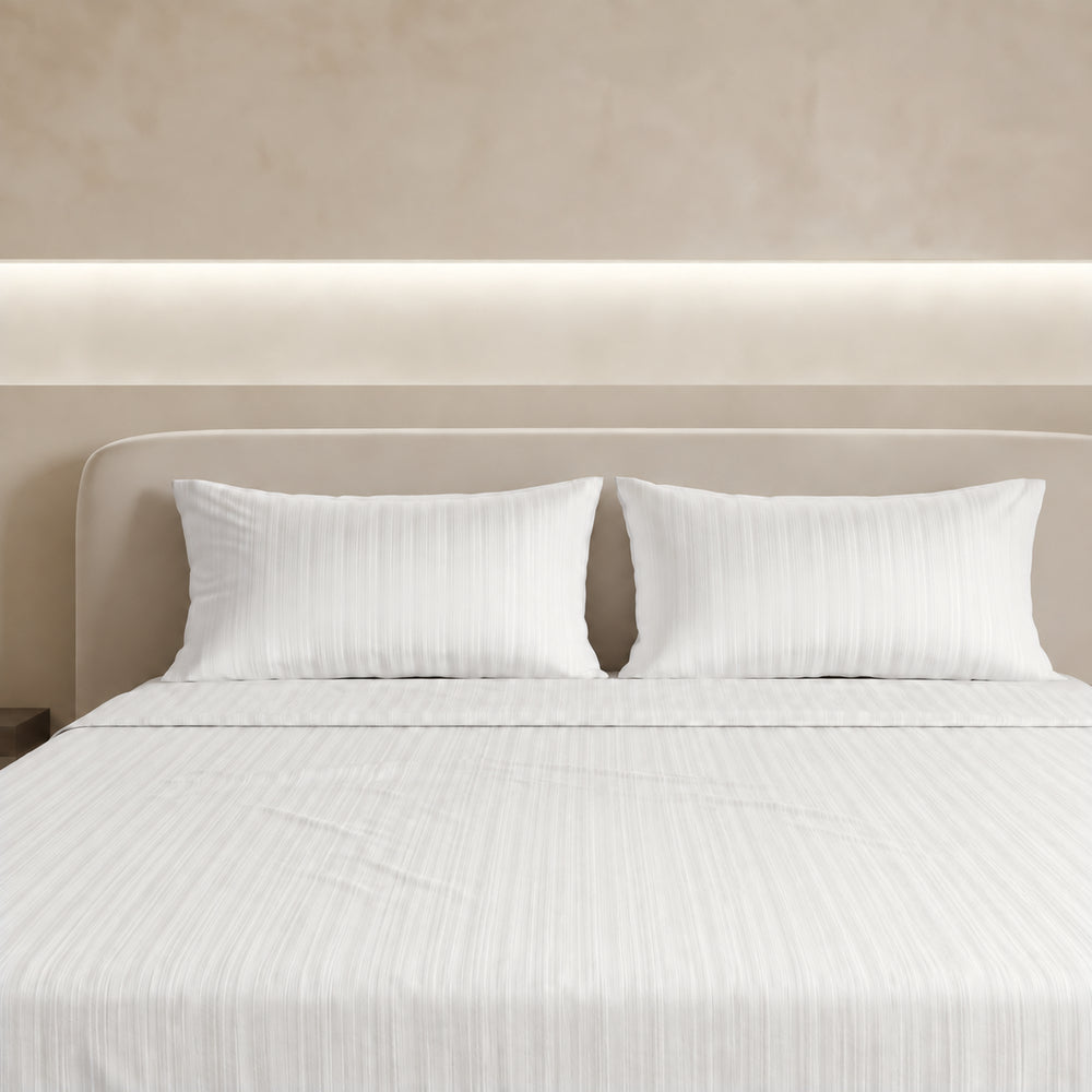 Juego de cama de satén algodón egipcio 350 hilos con sábana bajera, tacto suave y sensación cálida