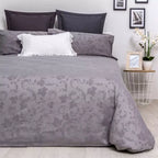 Funda nórdica jacquard gris
