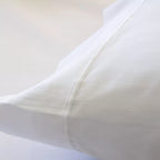 Ropa de cama blanca de algodón egipcio de 400 hilos con funda nórdica, bajera ajustable y fundas de almohada.