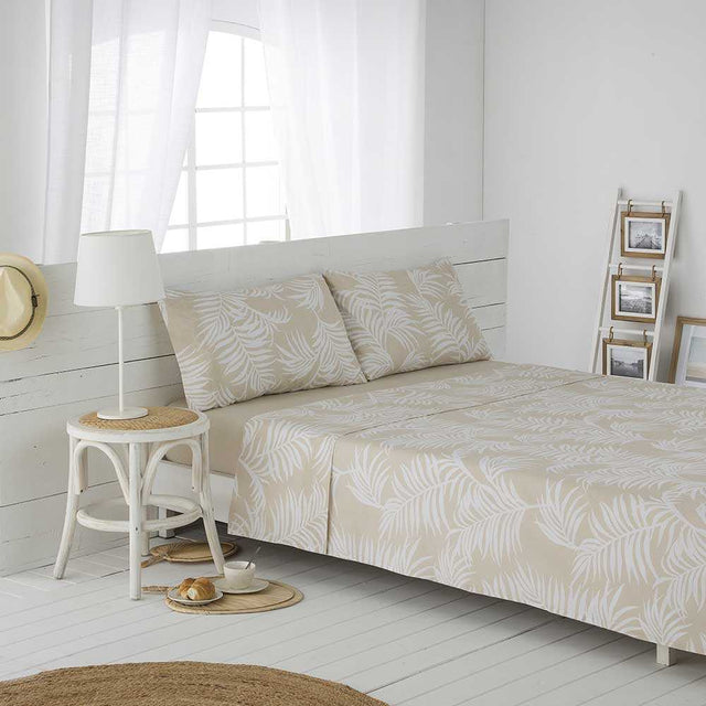 juego de sabanas algodon organico beige