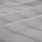 Sábana GRIS de fibras naturales de algodón orgánico, resistente y agradable al tacto.