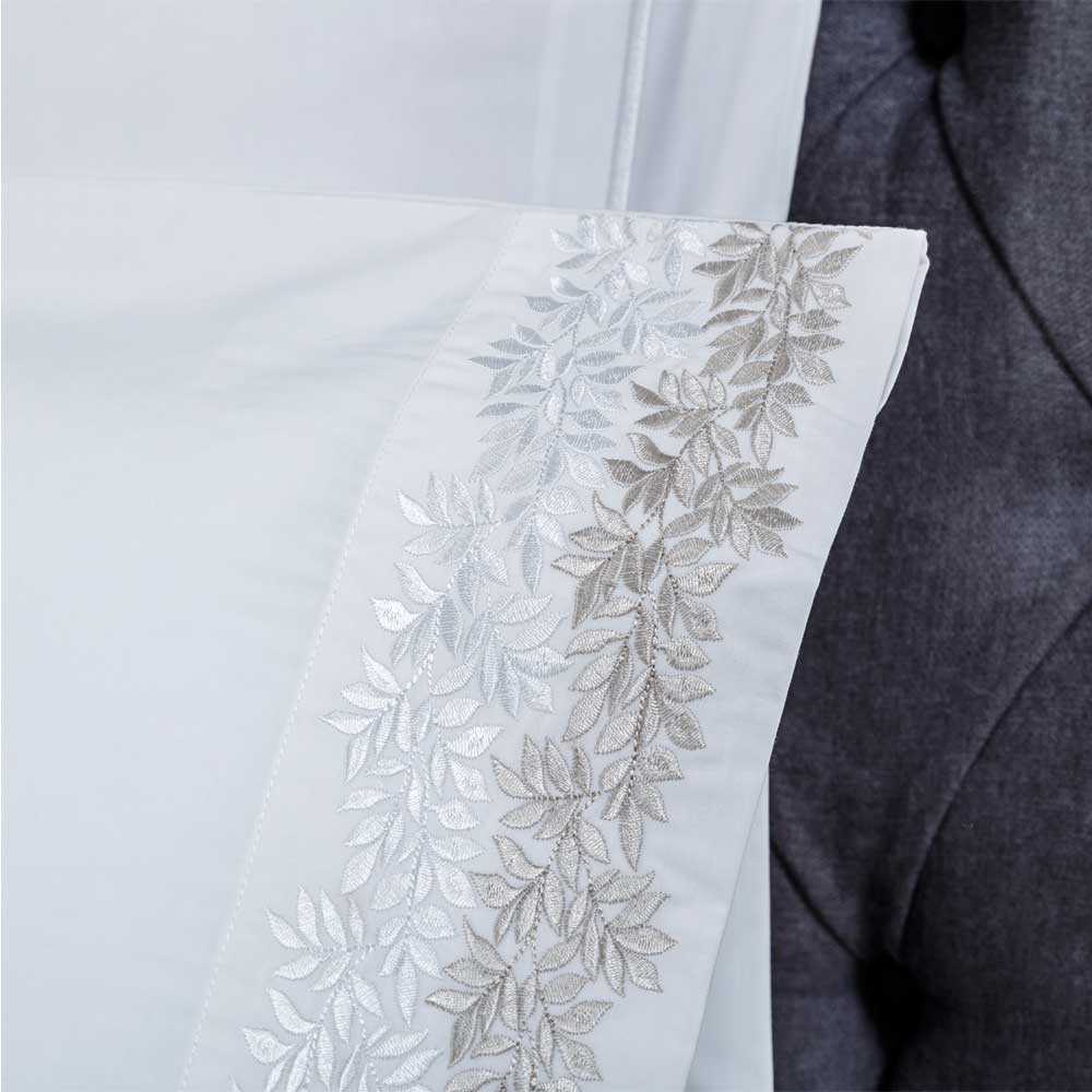 Sábana de percal algodón blanco de 200 hilos  para un estilo sofisticado.