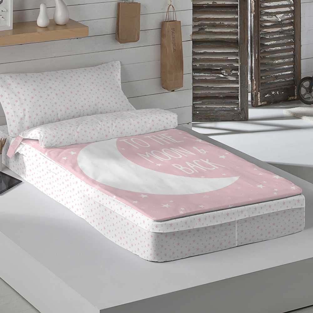 Saco nórdico con relleno nórdico para niños, cálido, confortable y fácil de colocar gracias a su cremallera.