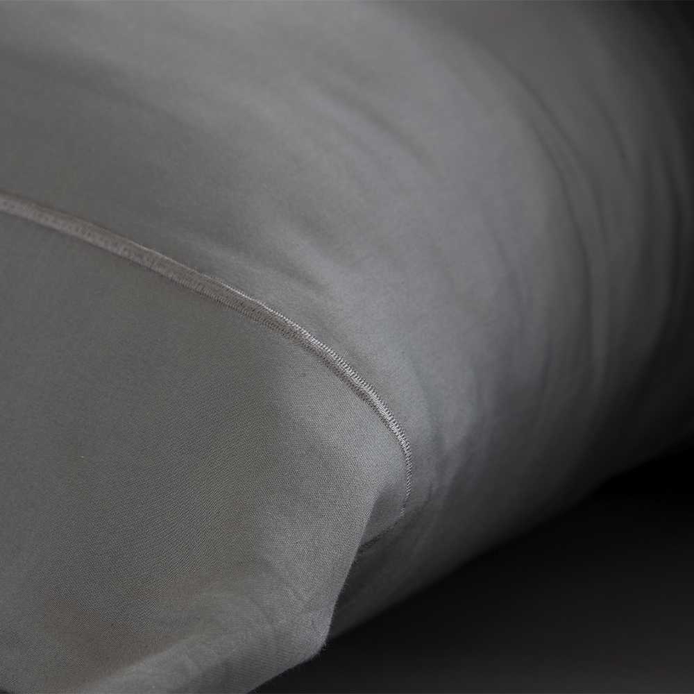juego de sábanas satén algodón egipcio 300 hilos gris calidad extra